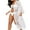 003 White, variant on Bathing Suit Cover Up for Women Summer Seethrough Open Front Beach Cover Up Sexy Lace Stitching Black Swimsuit Cover Up Shermie