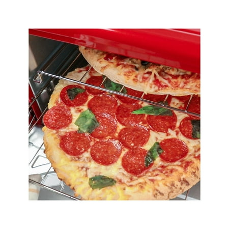 Nostalgia - RTOV2RR Retro 12-Slice Convection Toaster Oven - Retro Red