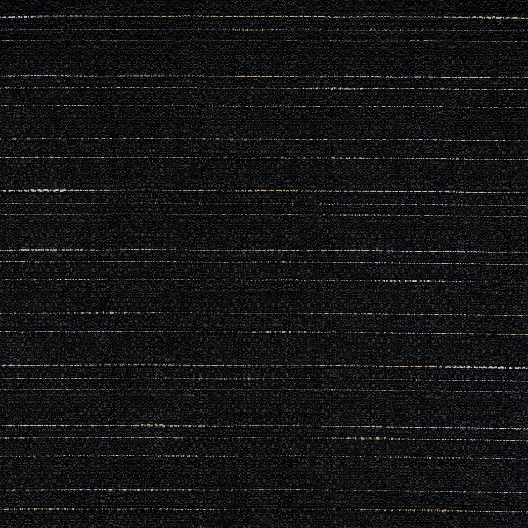 Sun Zero Sylvan Slub Stripe Thermal Blackout Rod Pocket Curtain Panel, 40"x63", Black