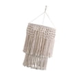 thumbnail image 3 of Pantalla de lámpara de macramé moderna, pantalla tejida a mano, cubierta de luz colgante de techo bohemio para sala de estar, guardería, hogar, Zulema Pantalla Macramé, 3 of 6