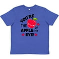 thumbnail image 3 of Inktastic Youre The Apple of My Eye Valentine Pun with Cute Apple Youth T-Shirt, 3 of 5