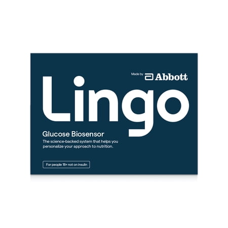 Lingo Continuous Glucose Monitor (CGM) & App. Made by Abbott. Know the Impact of What You Eat. 1 Lingo Biosensor Lasts Up To 14 Days* Works with IOS and Android. US Only.