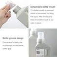 thumbnail image 4 of Refillable Laundry Bottle Non-Leak Without Label Empty Plastic Liquid Container for Bleaching Agent Detergent Home Laundry Room Decor Bottling - 2PCS White 500ML, 4 of 8
