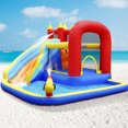 thumbnail image 4 of Joyldias Glissoire d'Eau Gonflable, Maisonnette de Jeu avec 4 Pistolets à Eau, Piscine, Panier de Basketball, Souffleur d'Air, Sac, 4 of 9