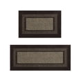 thumbnail image 5 of FLOORHUG Non-slip Kitchen Rug Set, Absorbent Floor Mat Set of 2, Machine Washable Kitchen Mat Set for Kitchen, Bathroom, Laundry Room, Bedroom, 20”x32”+20”x48”, Brown, 5 of 7