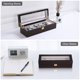 thumbnail image 2 of Yescom 6 Slots Wooden Watch Box Ebony Watch Display Case Holder Glass Top Jewelry Collection Storage Organizer for Men Women Gift Yescom Modern, 2 of 9