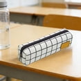 thumbnail image 5 of Virelaxpo Minimalist Canvas Pencil Case Large Capacity Stationery Organizer for Office Daily Use, 5 of 7