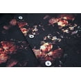 thumbnail image 3 of Men’s Cotton Short Sleeve Casual Button Down Floral Pattern Dress Shirt (#1 Black/Burgundy, 3XL), 3 of 3