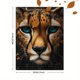 thumbnail image 3 of Qisvanset Framed Canvas Wall Art 12x16 Inch Cheetah Cat Boho Preppy Room Animal Wall Art, 3 of 5