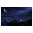 thumbnail image 4 of Night Ceramic Toothbrush Holder, Snow Covered Mountain Peaks Winter Trees Scenic Landscape with Moon Sky, Decorative Versatile Countertop for Bathroom, 4.5" X 2.7", Dark Blue Black Coconut, 4 of 4
