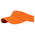 thumbnail image 2 of Lumtrix Vintage Sport Sun Visor Hats for Women Men Adjustable Plain Empty Top Baseball Sun Cap Tennis Golf Sport Wear Saffron One Size, 2 of 3