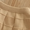thumbnail image 5 of NAISIBABY Girls Knitted Sweater Set, Long Sleeve Cardigan Tops and Ruffles Skirt Fall Winter Cute Dress Outfit Beige 1T, 5 of 6