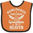 thumbnail image 3 of Inktastic Handpicked for Earth by My Grandpa in Heaven Angel Wings Boys or Girls Baby Bib, 3 of 4