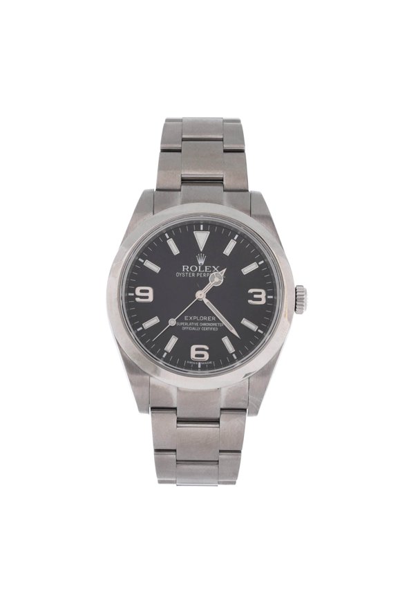 Pre-Owned Oyster Perpetual Explorer Automatic Watch Stainless Steel 39 By Rebag