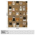 thumbnail image 4 of ONETECH  Cute Cat Blanket for Kids Super Soft Fuzzy Throw Blankets Gifts for Cat Lovers for Bedroom Living Room Blanket for Boys Girls, 4 of 6