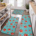 thumbnail image 2 of Pioneer Flower Floral Print Pattern Kitchen Rugs Sets Of 3,Kitchen Runner Rugs Non Skid Washable,Decorative Kitchen Floor Mats for Kitchen,Sink,Laundry,17X30 Inch + 17X47 Inch + 17X59 Inch, 2 of 6