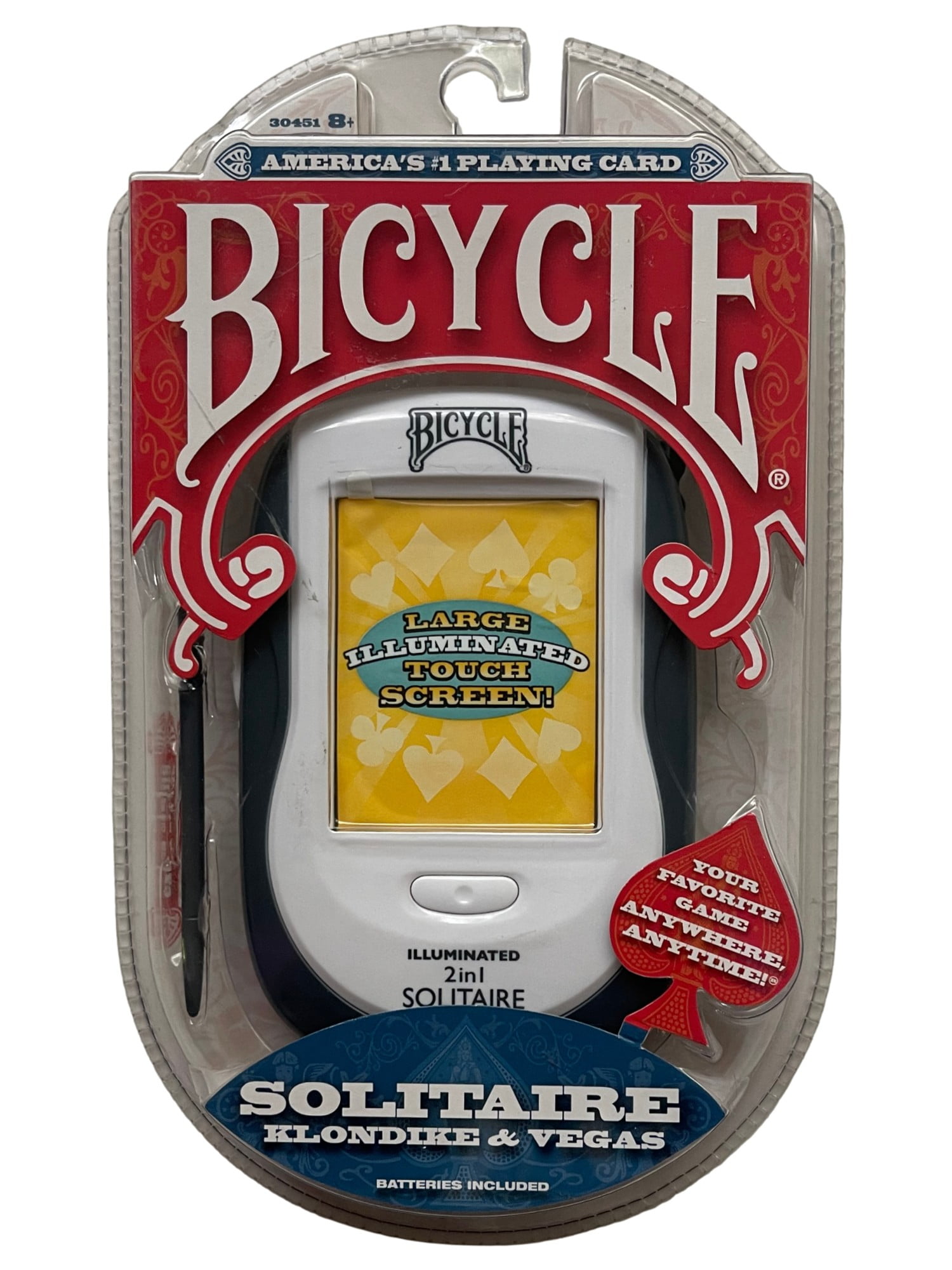 Bicycle Illuminated Touch Screen 2 in 1 Solitaire Electronic Handheld