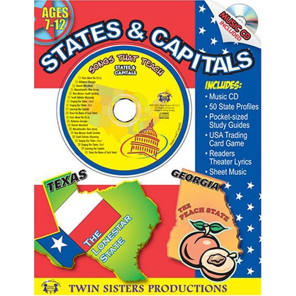Pre-Owned States & Capitals [With CD (Audio)] (Paperback) 1575838915 9781575838915