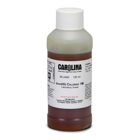 Iron (Iii) Chloride Solution, 1 M, Laboratory Grade, 100 Ml