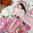 thumbnail image 4 of Castle Fairy Floral High Heels Bedding Comforter Set,Valentine's Day Full Bedding Set, 4 of 8