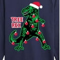 thumbnail image 3 of Instant Message - Christmas Tree Rex - Kids Long Sleeve Tee, 3 of 6