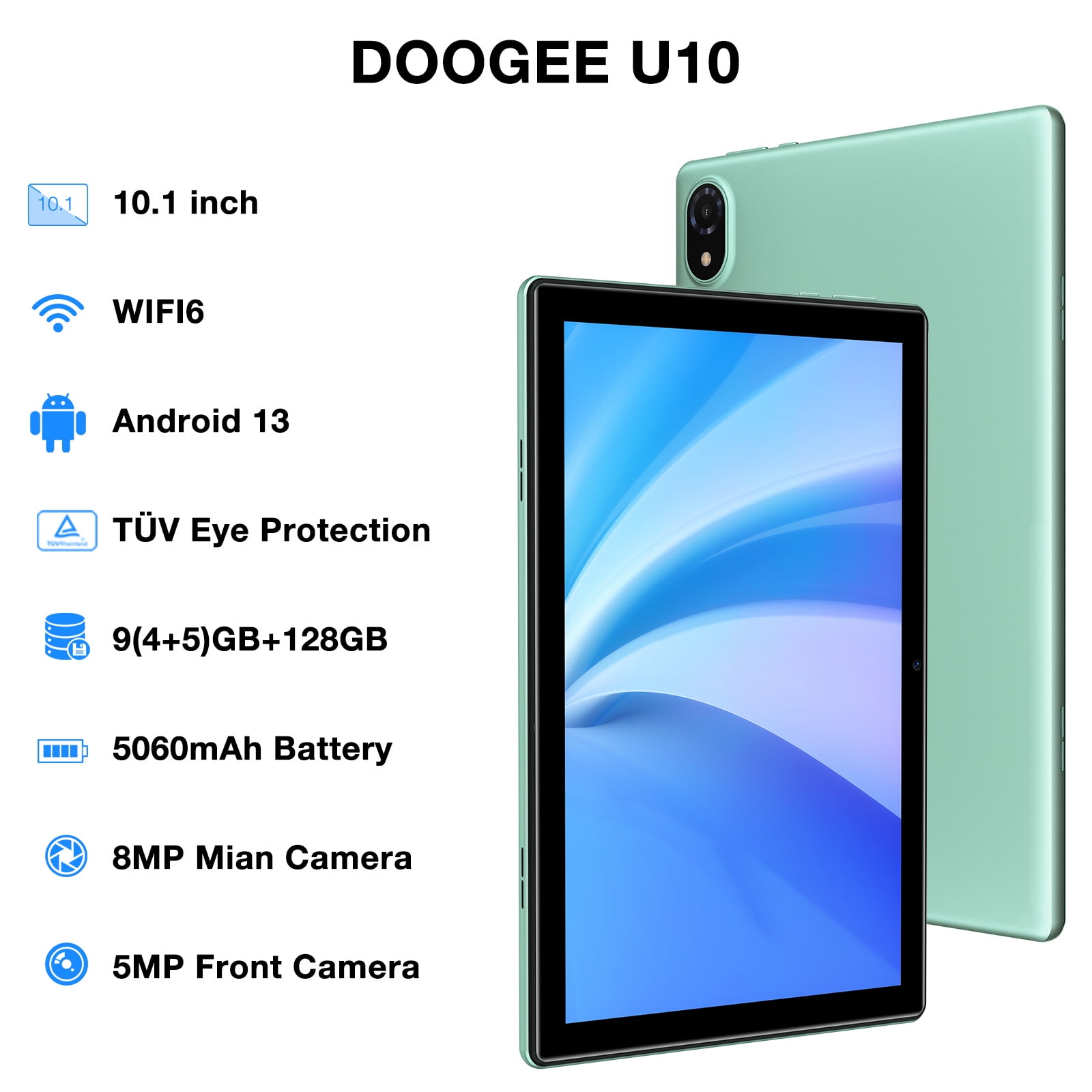Amazon.com : DOOGEE U10 Android Tablet, 9GB RAM + 128GB ROM