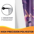thumbnail image 6 of Cartoon Unicorn Blackout Curtains for Kid Girls Boys Bedroom, Stars Moon Dreamy Fantasy Cute Rod Pocket Thermal Insulated Darkening Curtains for Bedroom Living Room, W42 x L63 Inch, 6 of 6