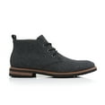 thumbnail image 2 of Ferro Aldo Pablo MFA506066 Mens Lightweight Casual Mid-Top Desert Chukka Boots, in Charcoal Wool, Men's Size 7.5, 2 of 8