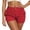 shorts 29#Red, variant on oqasdz Womens High Waisted Cargo Shorts Button Closure Solid Color Casual Shorts with Stretchy Fit and Functional Side Pockets
