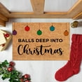 thumbnail image 2 of Merry Christmas Carpet Christmas Welcome Carpet Photo Props Mat Christmas Snowman Snowflake Carpet Christmas Mat Mens Throw Blankets for Couch Thick Blanket Large Soft Throw Blanket Sweater Throw, 2 of 3