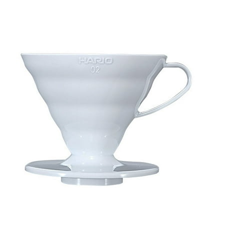 Hario V60 White Plastic Coffee Dripper (Size 02)