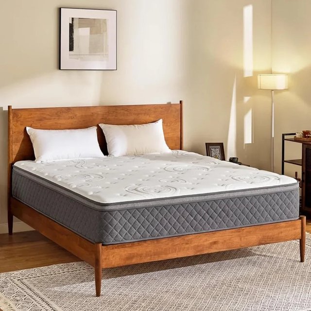 Queen Mattress - 12 Inch Queen Bed Mattress in a Box Beds and Furniture Mattresses Matress Mattresses for Sleeping Bedroom Home My Lux Decor Round