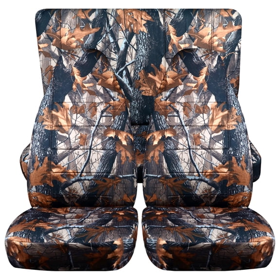 Fits 1997-2002 Jeep Wrangler TJ SE/Sport/Sahara Camo Seat Covers:Gray Real tree -FullSet