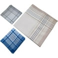 thumbnail image 5 of Men's Handkerchiefs 100% Cotton Handkerchief with Check, 5 of 9