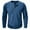 Blue, variant on Hiiyo Men's Cotton Henley T-Shirt Solid Color Long Sleeve T Shirt Undershirt, Grey