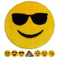 thumbnail image 2 of Emoji Rug Soft and Cute - Perfect for Children - Made in France - Sunglasses, 2 of 6