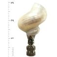 thumbnail image 4 of Royal Designs, Inc. Natural Seashell Lamp Finial for Lamp Shade, F-5068SL-2, Polished Silver, Pack of 2, 4 of 5