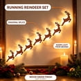 thumbnail image 5 of 3D Light-Up Wooden Reindeer Christmas Decor, Warm Backlit Glow Handmade Real Wood LED Reindeer Christmas Wall Decor, for Living Room, Bedroom, Fireplace(7Pcs), 5 of 9