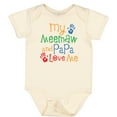 thumbnail image 3 of Inktastic Meemaw and Papa Love Me Boys or Girls Baby Bodysuit, 3 of 5