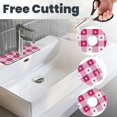 thumbnail image 3 of Faucet Mat for Kitchen Sink, Hot pink plaid heart Cute Absorbent Fast Drying Kitchen Sink Faucet Mat Splash Guard, Around Faucet Draining Mat for Kitchen Sink, Bathroom Sink Mat, 3 of 8