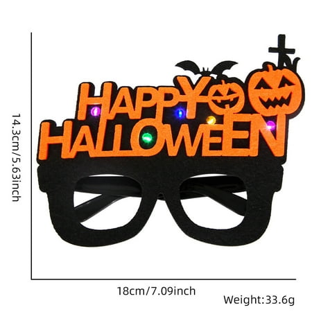 

ZhyrZng Halloween Decorations Glitter Glasses | Halloween Party Favor Decorations | halloween Glasses | For Halloween Parties Cosplay Accessories