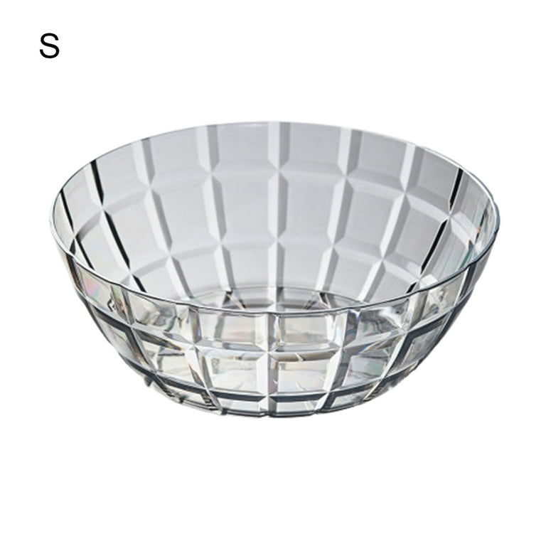 Cheer.US Crystal Clear Plastic Serving Bowls, Salad, Snack