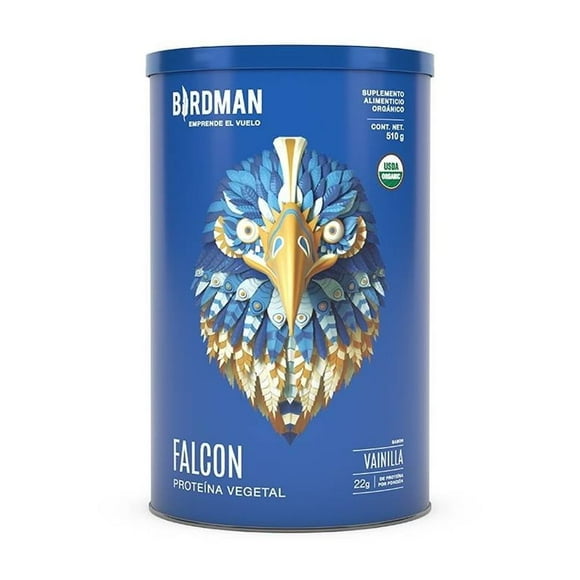 Suplemento alimenticio Birdman orgánico Falcon sabor vainilla 510 g