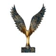 thumbnail image 2 of Escultura de estatua de ala extendida de resina, adorno Feng Shui, Decoración de mesa decorativa, Artesanías hechas a mano para estantería de, 2 of 10