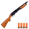 thumbnail image 1 of Sunny Days Entertainment Pump Action Blaster – with Realistic Sounds and Ejecting Play Shells | Hunting Role Play Toy | Cowboy Costume for Kids – Maxx Action, Wood Grain, 1 of 5