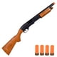 thumbnail image 1 of Sunny Days Entertainment Pump Action Blaster – with Realistic Sounds and Ejecting Play Shells | Hunting Role Play Toy | Cowboy Costume for Kids – Maxx Action, Wood Grain, 1 of 5