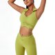 thumbnail image 2 of Sujetador deportivo para mujer Túnica Solapa Yoga Bra Belleza Espalda A prueba de golpes Fitness Entrenamiento Bra Verde S, 2 of 7