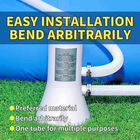 Replacement Hose for Above Ground Pools  Pool Hose  Pool Hoses for Above Ground Pools  Pool Accessories  Pool Replacement Parts  Pool Hose (White)