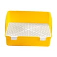 thumbnail image 3 of Caja de Bandeja de entrenamiento para ir al baño Bandeja para orinal Esquina para inodoro Cama para conejillo de indias Galesaurio Hurón Jerbo Amarillo, 3 of 10