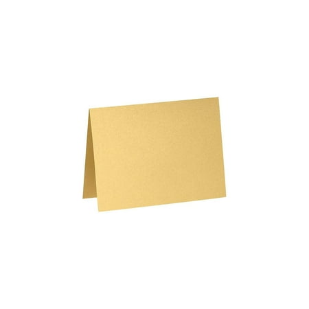 UPC: 0848614040544 | A2 Folded Card (4 1/4 x 5 1/2) – Gold Metallic (50 Qty.)
